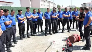 Cezaevine yangın eğitimi