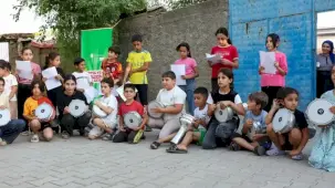 Diyarbakır Gezici Müzik Atölyesi’yle çocuklar konsere hazırlanıyor