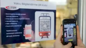 Eskişehir’de tramvay duraklarında QR kod dönemi başladı