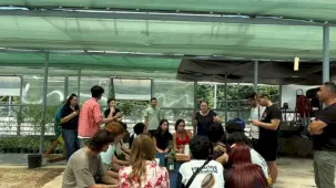 Eskişehir’de uluslararası öğrenciler Yerel Tohum Merkezini ziyaret etti