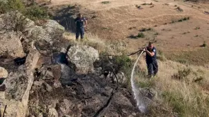 Eskişehir'deki orman yangınına müdahale sürüyor