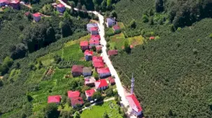 Köy yollarına beton destek