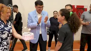 Kütahya'da Başkan Kahveci'den milli sporculara moral ziyareti