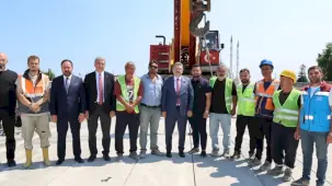 Trabzon'da Başkan Genç, Reşadiye Viyadüğü'nde incelemelerde bulundu