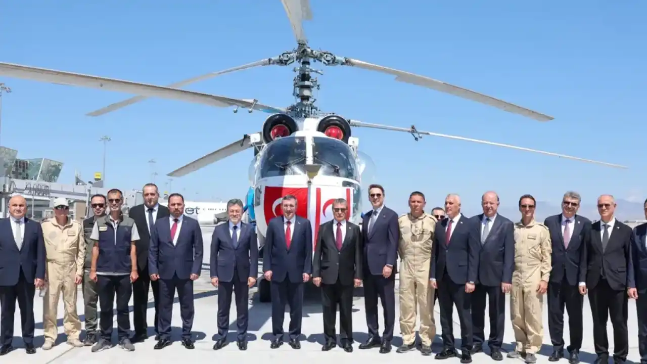 Türkiye’den KKTC’ye yangınla mücadele desteği... Söndürme helikopteri göreve başladı
