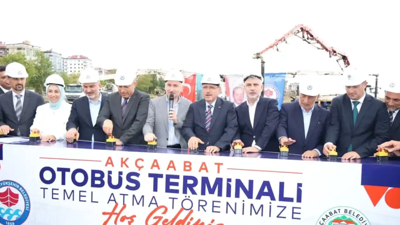Akçaabat Otogarı'nın temeli atıldı