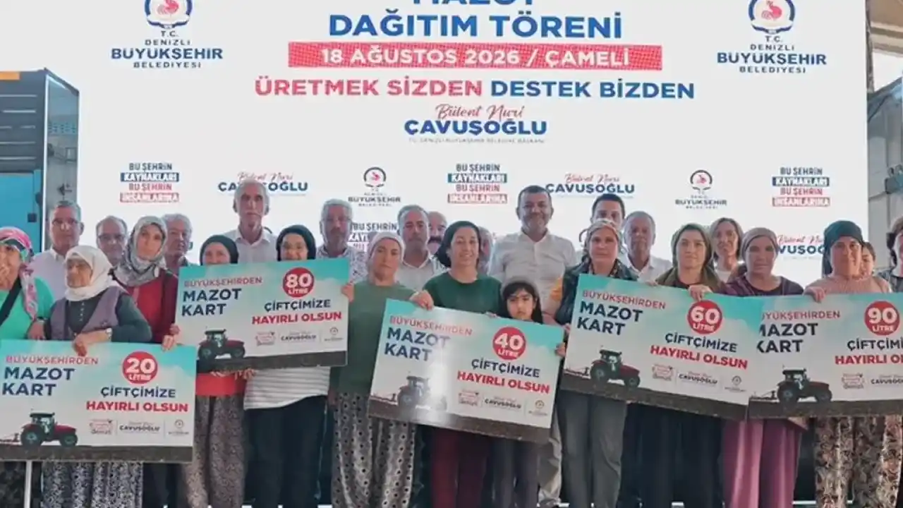 Denizli Büyükşehir’den çiftçiye mazot desteği