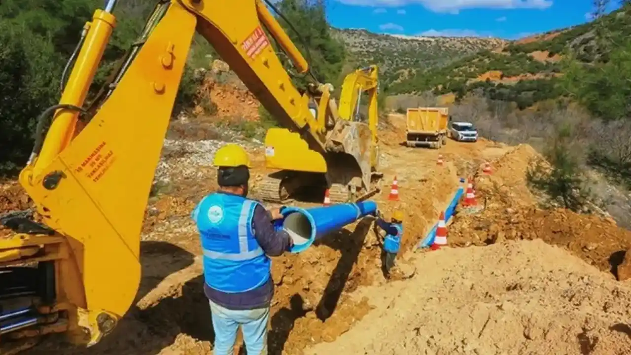 Denizli Çal’da içme suyu hattı yenilendi