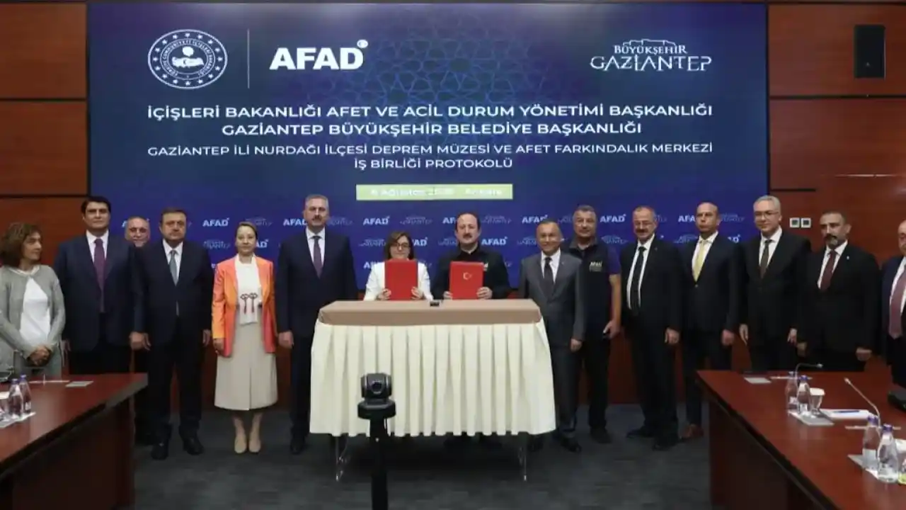 Gaziantep Nurdağı Deprem Müzesi ve Afet Farkındalık Merkezi için iş birliği