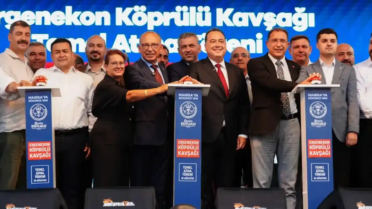 Manisa Turgutlu’da Ergenekon Köprülü Kavşağı’nın temeli atıldı