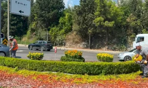 Amntalya'da yeşil alanlarda genel temizlik ve bakım yapıldı