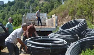 Antalya’da üreticiye sulama borusu desteği