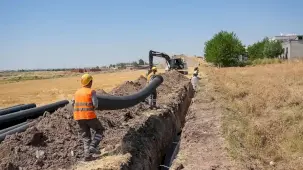 Diyarbakır Bağıvar’a 3 kilometrelik yeni kanalizasyon hattı