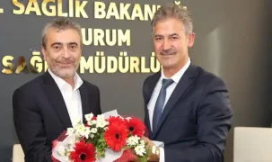 Erzurum İl Sağlık Müdürlüğü'nde bayrak değişimi