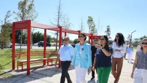 Eskişehir Gündoğdu'da yeşil alan çalışması