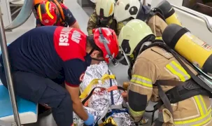 İzmir'de Konak Tramvayı’nda acil durum tatbikatı