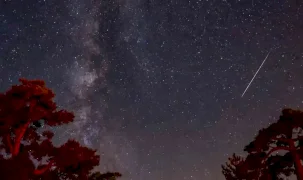 Konya Meram'da meteor yağmuru şenliğe dönüştü