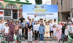 Konya'da çocuklar bisikletlerine 'güle oynaya' kavuşuyor