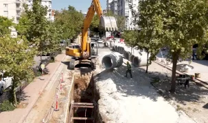 Konya'da Rauf Denktaş Caddesi'ne altyapı takviyesi