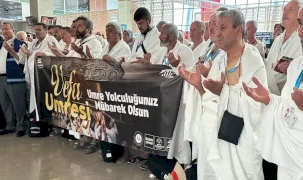 Konya'dan 'Vefa Umresi'nin ilk kafilesi uğurlandı