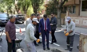 Kütahya'da Başkan Kahveci'den çalışmalara yakın mercek