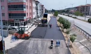 Manisa Kula'da sıcak asfalt tamamlandı