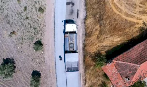 Manisa Soma’da asfalt çalışmaları devam ediyor