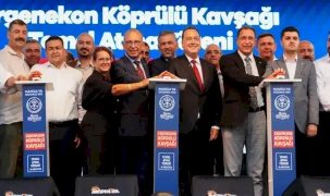 Manisa Turgutlu’da Ergenekon Köprülü Kavşağı’nın temeli atıldı