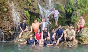 Mardinli doğaseverler Zore Kanyonu'nda serinledi