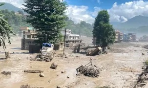 Nepal-Çin sınırında büyük sel! Rasuwa’da yıkım büyüyor