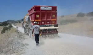 Yuntdağı’nın 10 kilometrelik yolunda konfor çalışması