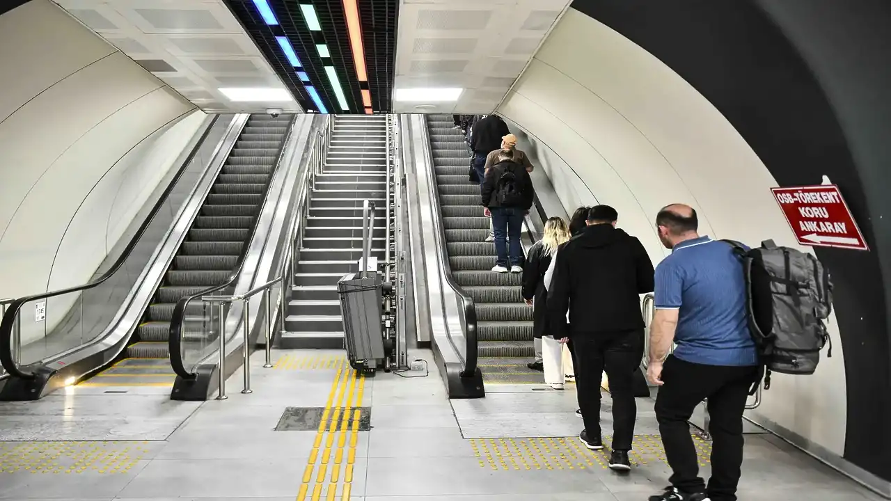 Ankara'da yürüyen merdivenler için sirenli önlem