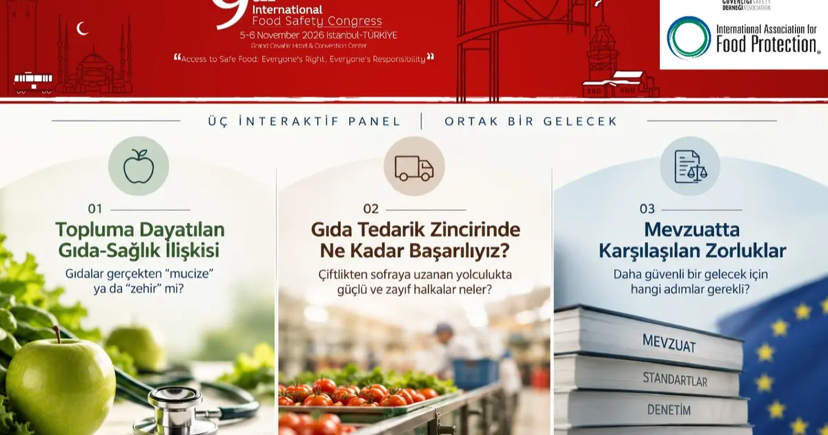 Gıda güvenliğinin tartışmalı başlıkları İstanbul’da masaya yatırılacak
