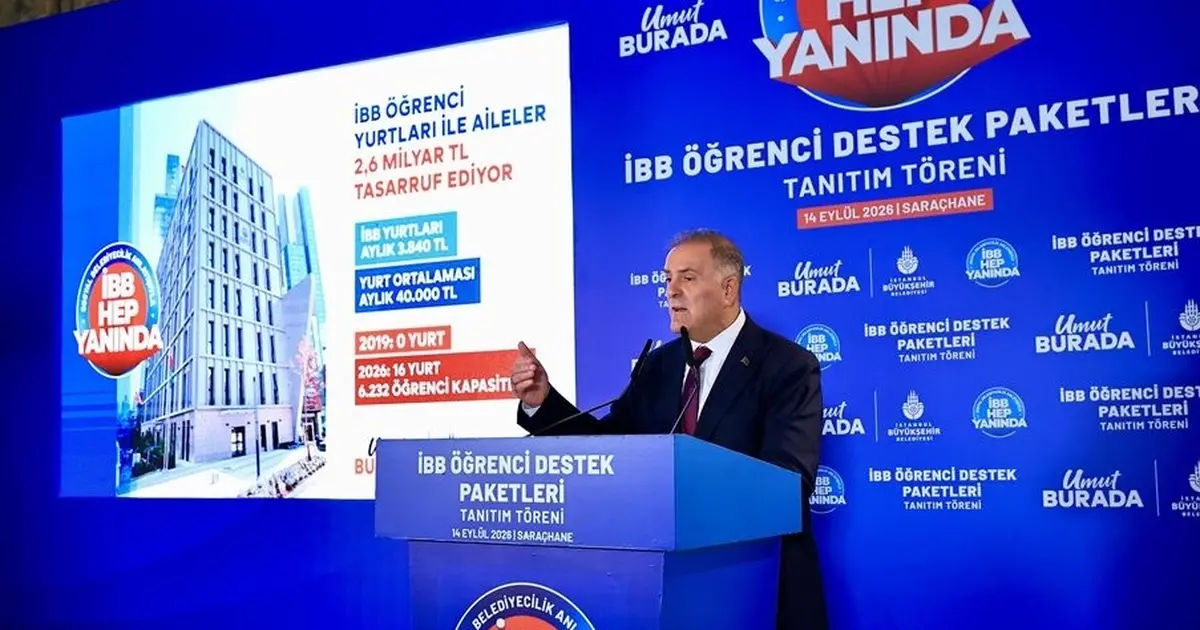 İstanbul Büyükşehir'den öğrencilere 8,7 milyar liralık destek paketi