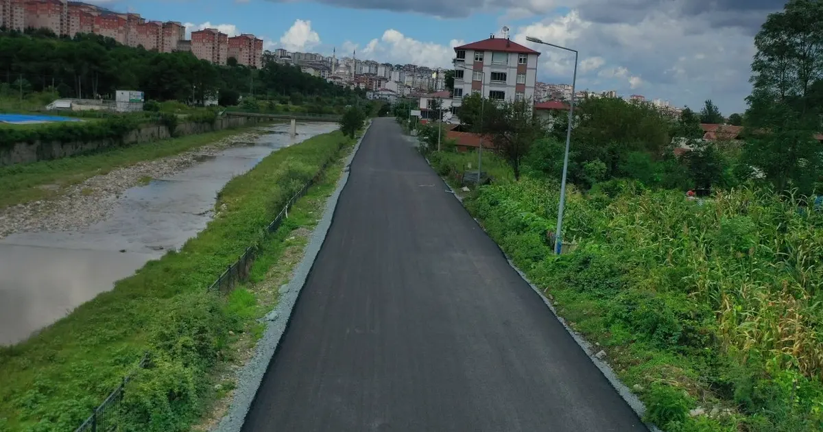 Ordu’da Eskipazar Yolu sıcak asfaltla yenilendi