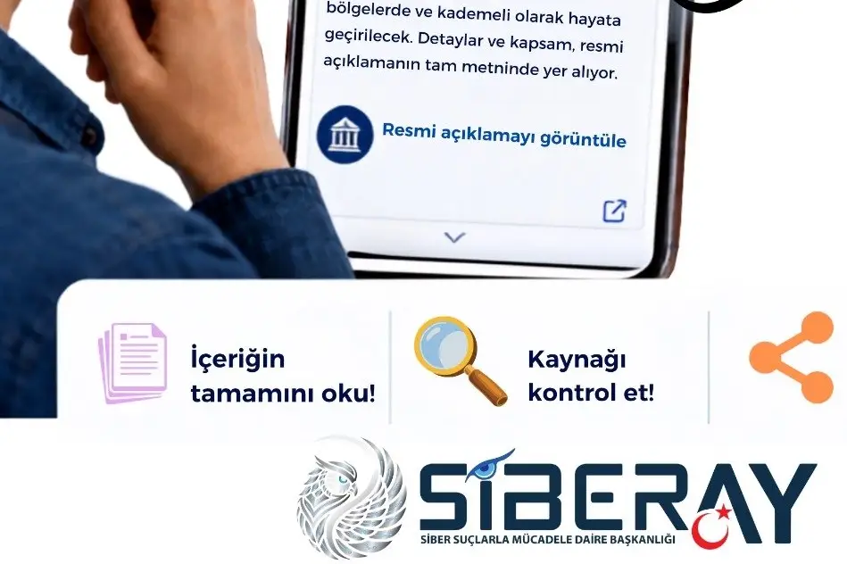 Siberay’dan sosyal medya kullanıcılarına 'dezenformasyon' uyarısı