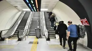 Ankara'da yürüyen merdivenler için sirenli önlem