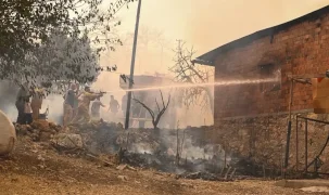 Antalya Aksu’daki yangın için bini aşkın personel görevde