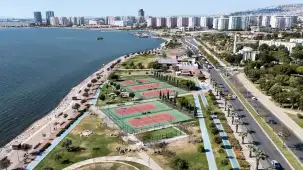 Bostanlı'daki yeni padel kortları ekimde açılıyor