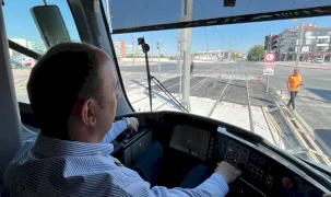 Konya'da Başkan Altay o hatta test sürüşüne çıktı