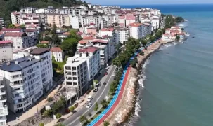Ordu Ünye’de bisiklet ve yürüyüş yolu tamamlanıyor