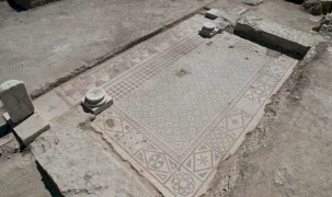 Pompeiopolis’te 105 metrekarelik mozaik bulundu