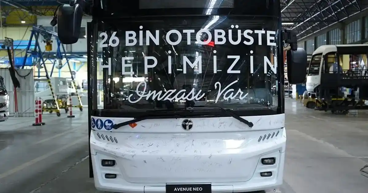 TEMSA’nın 26 bininci otobüsü banttan indi