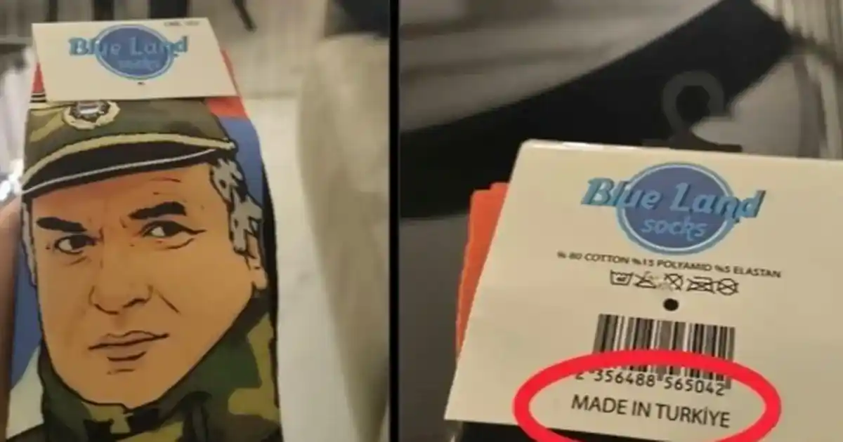 'Made in Türkiye' etiketli çorap için suç duyurusu!